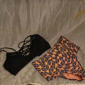 Drop dead high waisted swim bottoms